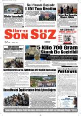SİİRT’TE SON SÖZ